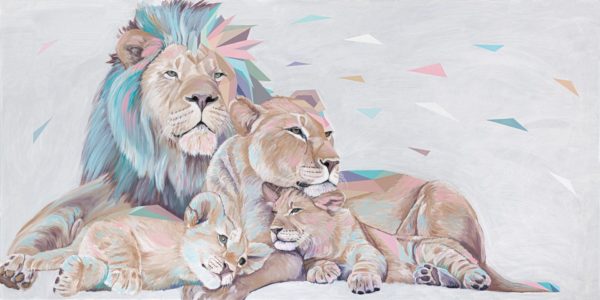משפחת אריות 2 ילדים